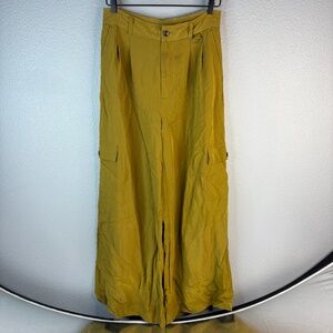 Madewell - Mustard Yellow Flowy Palazzo Pants